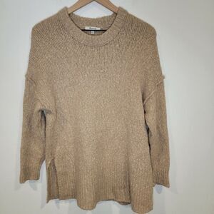 Madewell Women’s Tan Alpaca Wool Blend Long Knit Sweater Size S FREE SHIPPING
